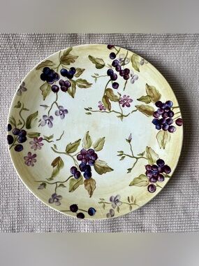 Tracy Porter Hand-Painted “Sage Tea” Dinner Plate